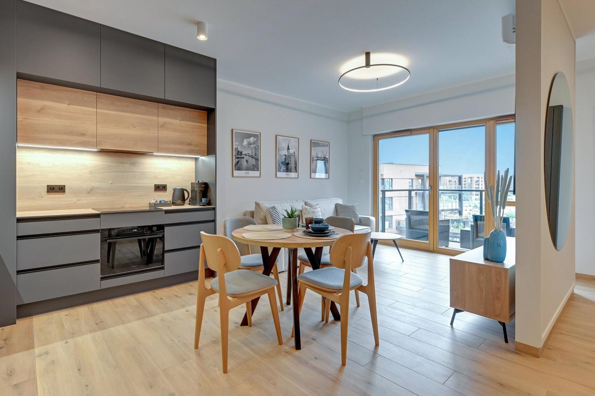 Nadmotlawie Estate Gym, Sauna & Parking By Downtown Apartments Gdansk Bagian luar foto