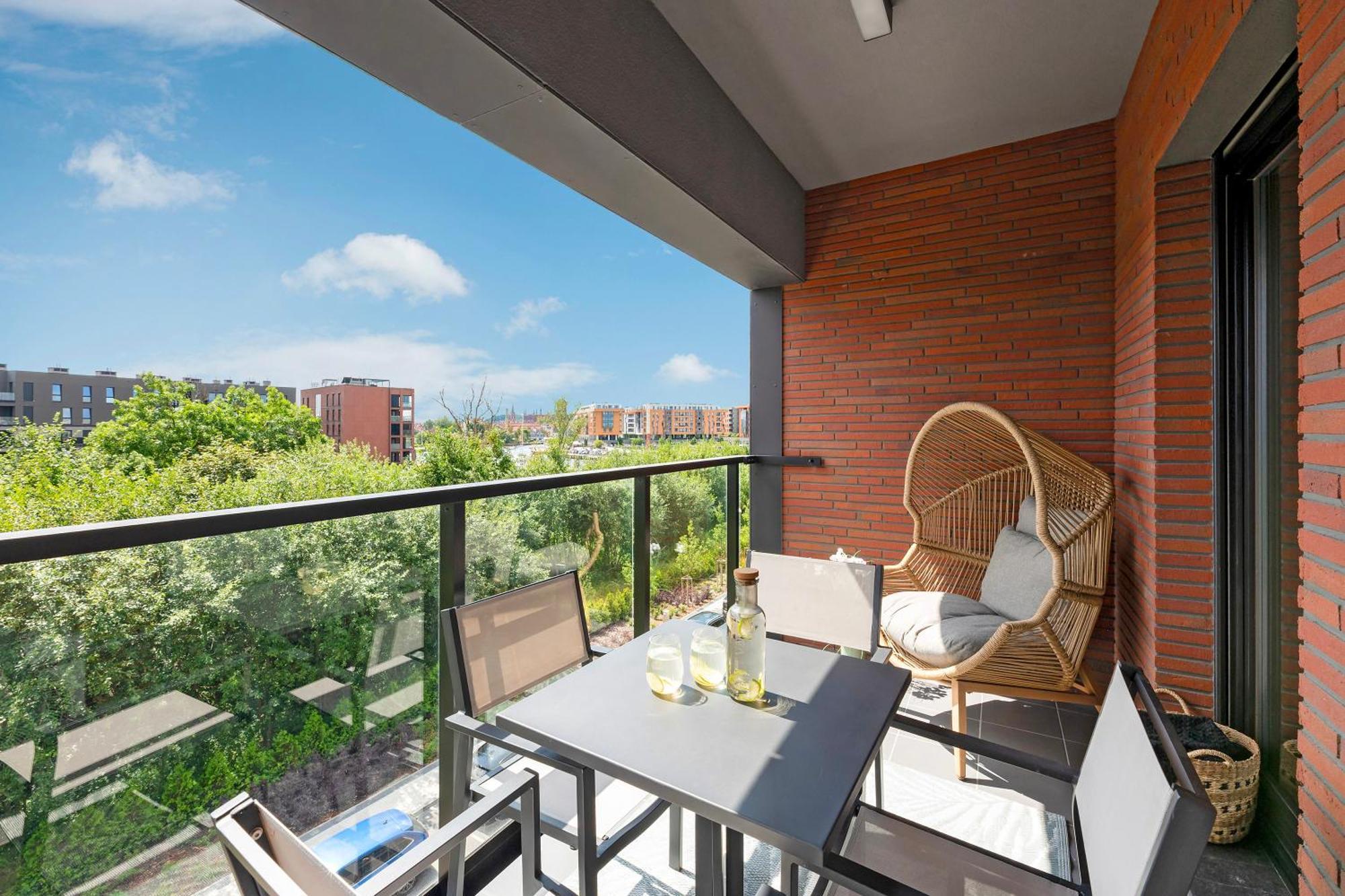 Nadmotlawie Estate Gym, Sauna & Parking By Downtown Apartments Gdansk Bagian luar foto