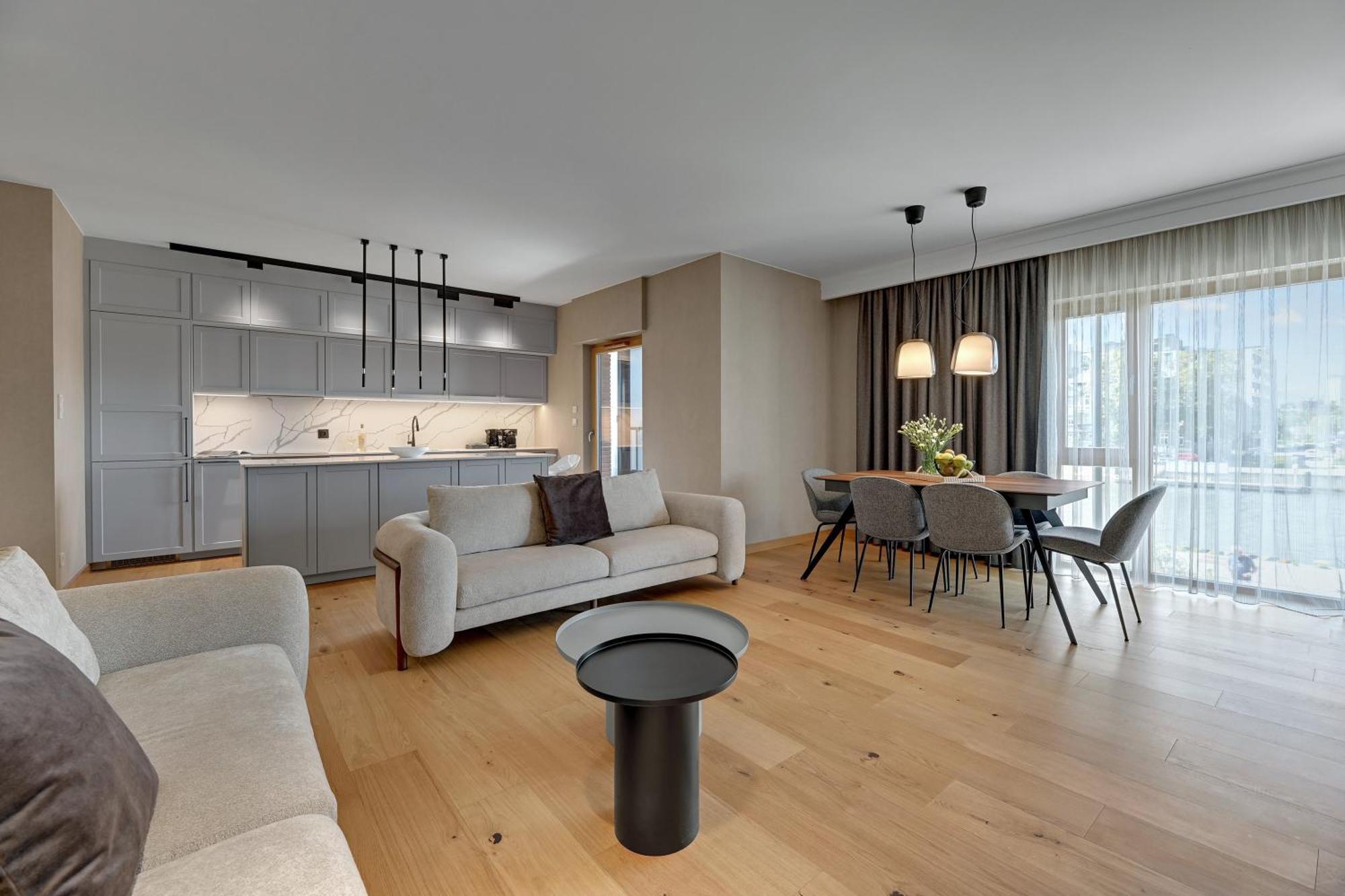 Nadmotlawie Estate Gym, Sauna & Parking By Downtown Apartments Gdansk Bagian luar foto
