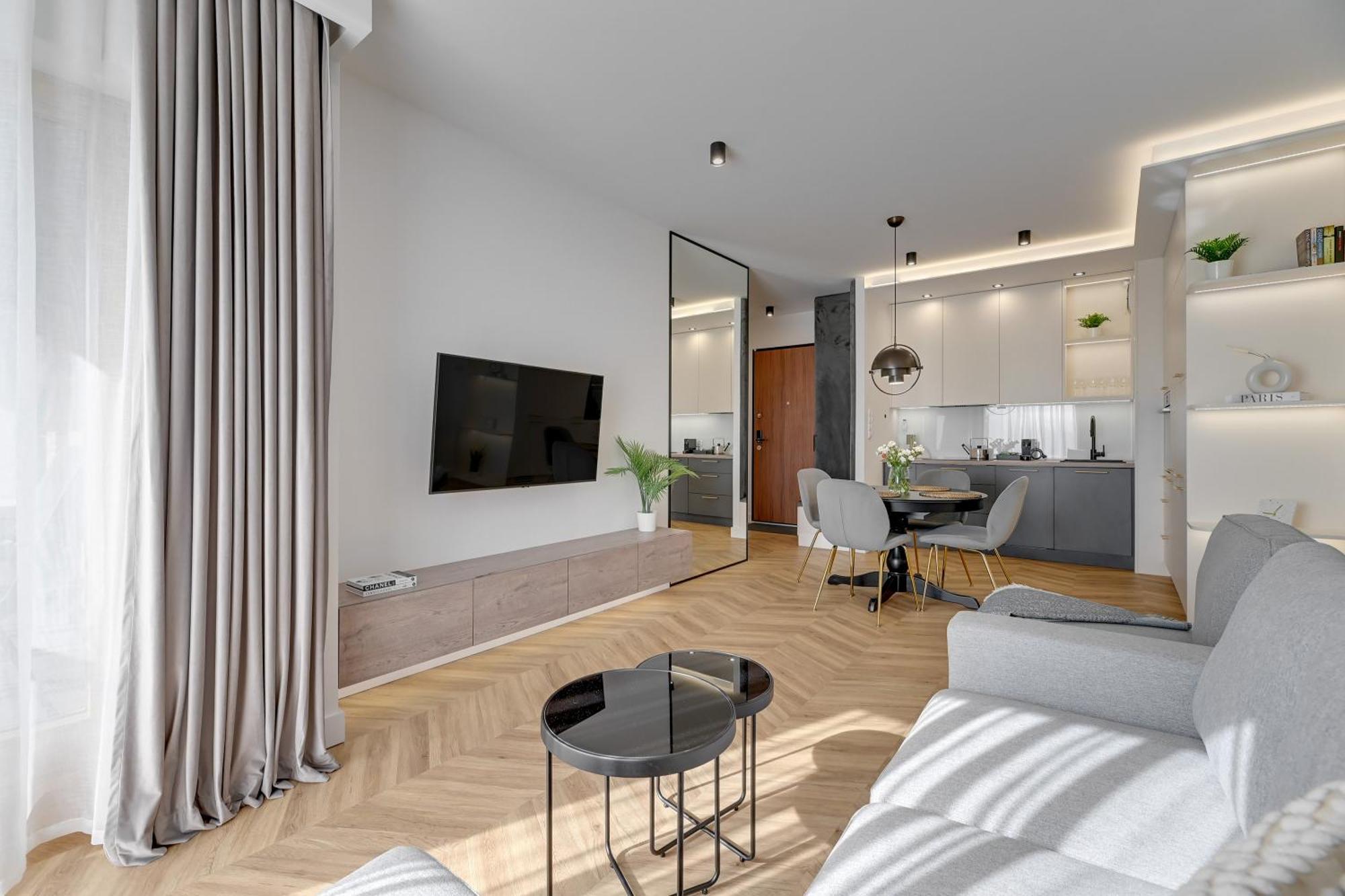 Nadmotlawie Estate Gym, Sauna & Parking By Downtown Apartments Gdansk Ruang foto
